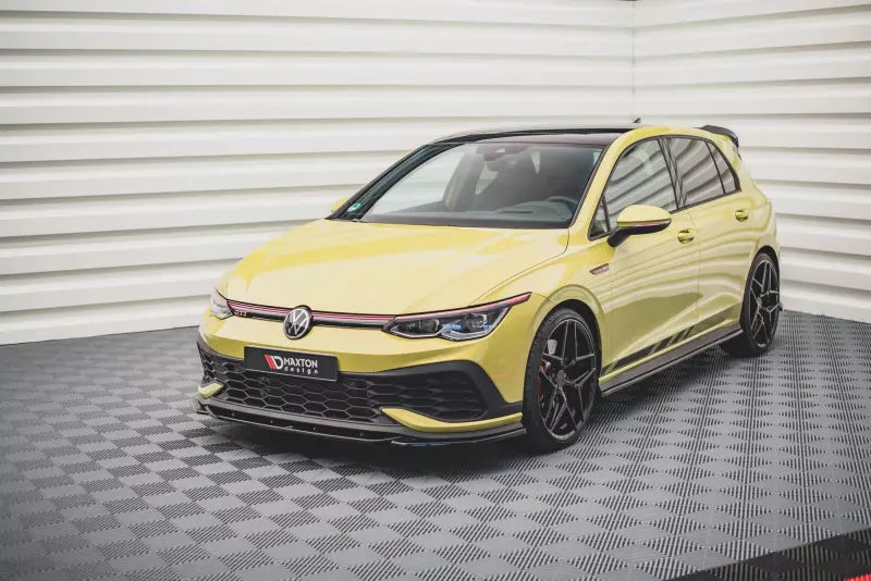 Maxton Design Frontlippe V.2 für VW Golf 8 GTI Clubsport Hochglanz schwarz – Ansicht 1