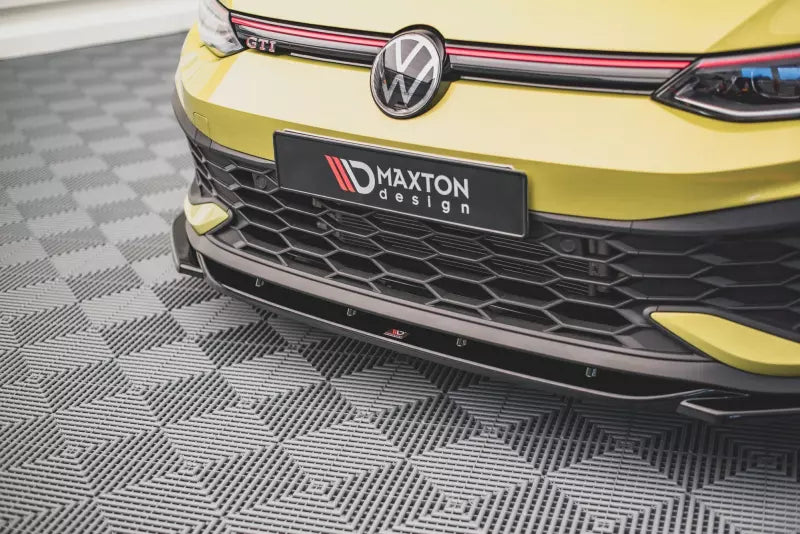 Maxton Design Frontlippe V.2 für VW Golf 8 GTI Clubsport Hochglanz schwarz – Ansicht 3
