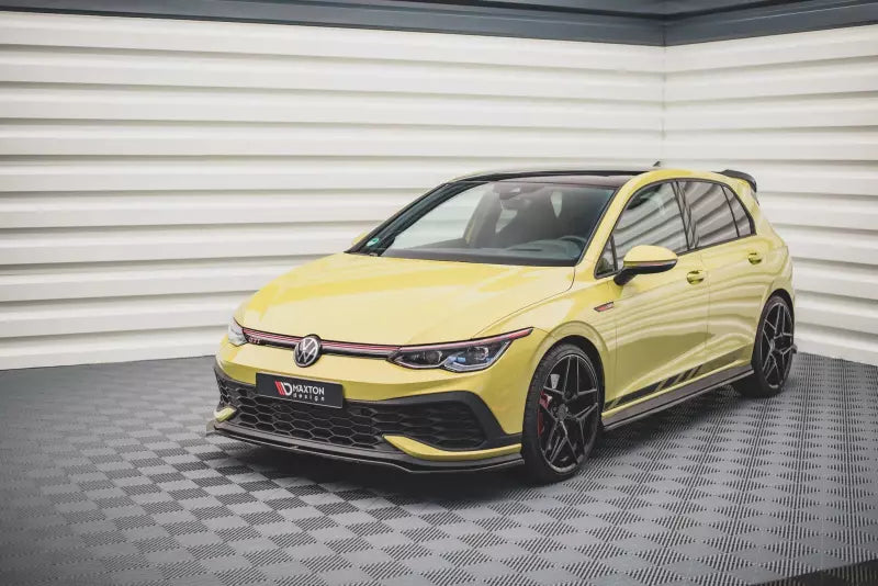 Maxton Design Frontlippe V.3 für VW Golf 8 GTI Clubsport Hochglanz schwarz – Ansicht 1
