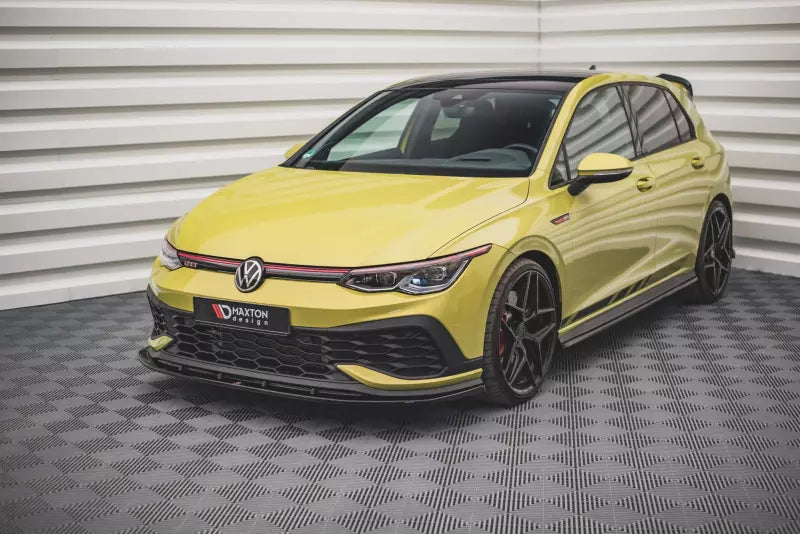 Maxton Design Frontlippe V.4 für VW Golf 8 GTI Clubsport Hochglanz schwarz – Ansicht 1