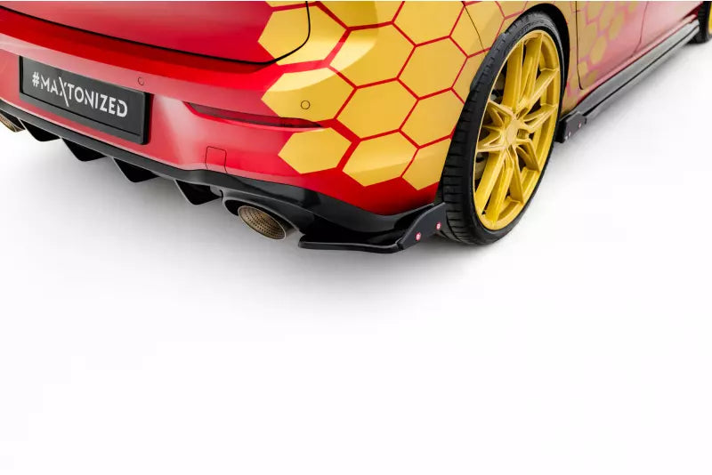 Maxton Design Diffusor Flaps V.1 für VW Golf 8 GTI Clubsport Hochglanz schwarz – Ansicht 1