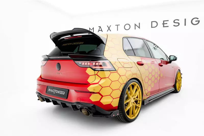 Maxton Design Diffusor Flaps V.1 für VW Golf 8 GTI Clubsport Hochglanz schwarz – Ansicht 3
