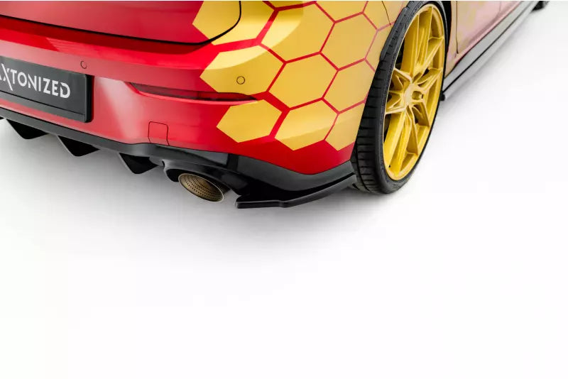 Maxton Design Diffusor Flaps V.2 für VW Golf 8 GTI Clubsport Hochglanz schwarz – Ansicht 1