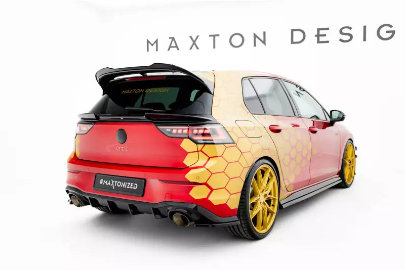 Maxton Design Diffusor Flaps V.2 für VW Golf 8 GTI Clubsport Hochglanz schwarz – Ansicht 3