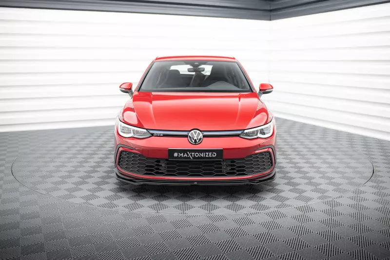Maxton Design Frontlippe V.4 für VW Golf 8 GTI / GTD / R-Line / GTE Hochglanz schwarz – Ansicht 2