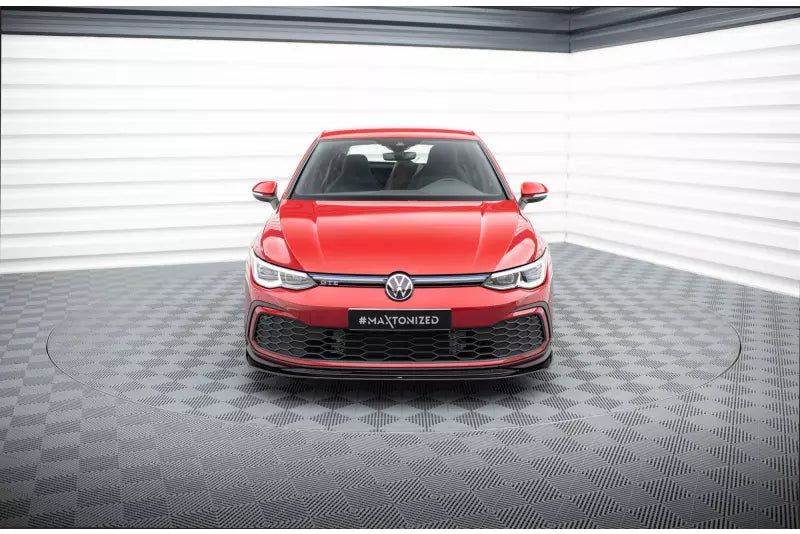 Maxton Design Frontlippe V.5 für VW Golf 8 GTI / GTD / R-Line / GTE Hochglanz schwarz – Ansicht 2