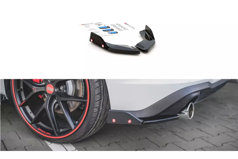 Maxton Design Diffusor Flaps V.2 für VW Golf 8 GTI / GTD Hochglanz schwarz – Ansicht 1