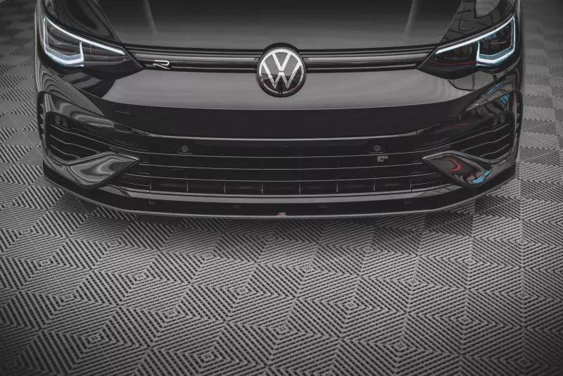 Maxton Design Street Pro Frontlippe für VW Golf 8 R schwarz – Ansicht 1
