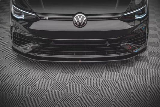 Maxton Design Street Pro Frontlippe für VW Golf 8 R schwarz – Ansicht 1
