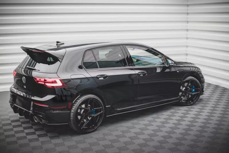 Maxton Design Street Pro Seitenschweller (Paar) für VW Golf 8 R matt schwarz – Ansicht 4