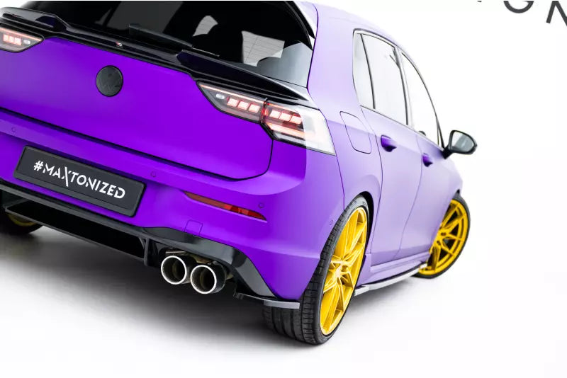 Maxton Design Diffusor Flaps V.1 für VW Golf 8 R Hochglanz schwarz – Ansicht 1