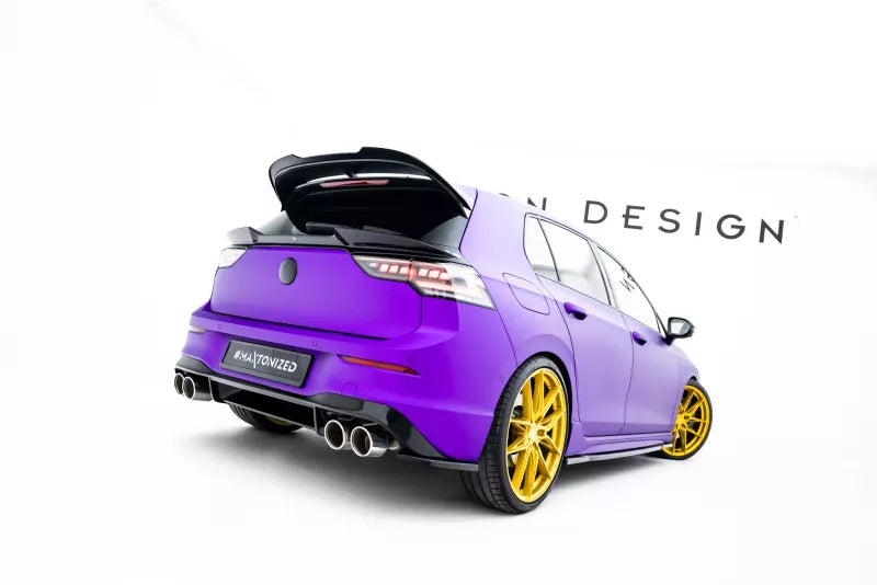 Maxton Design Diffusor Flaps V.1 für VW Golf 8 R Hochglanz schwarz – Ansicht 2