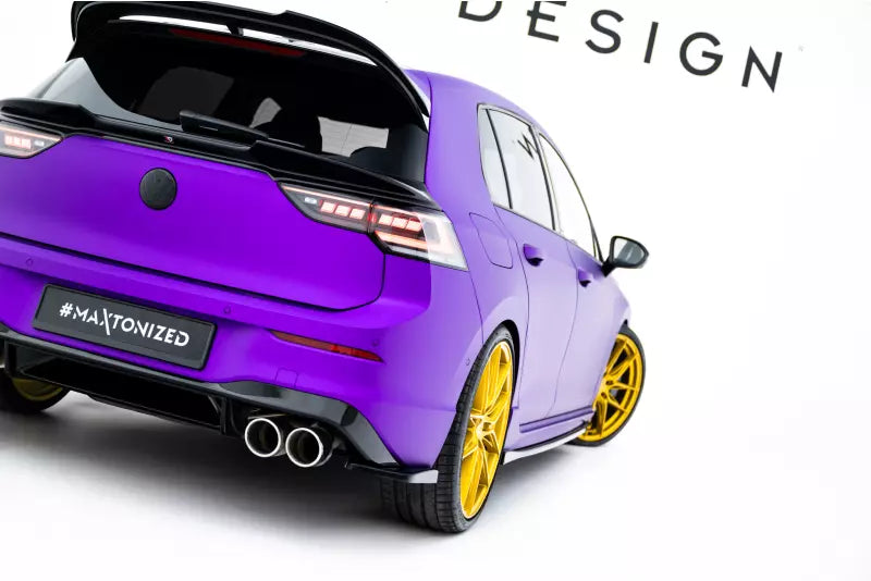 Maxton Design Diffusor Flaps V.2 für VW Golf 8 R Hochglanz schwarz – Ansicht 1