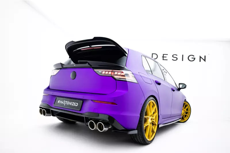 Maxton Design Diffusor Flaps V.2 für VW Golf 8 R Hochglanz schwarz – Ansicht 2