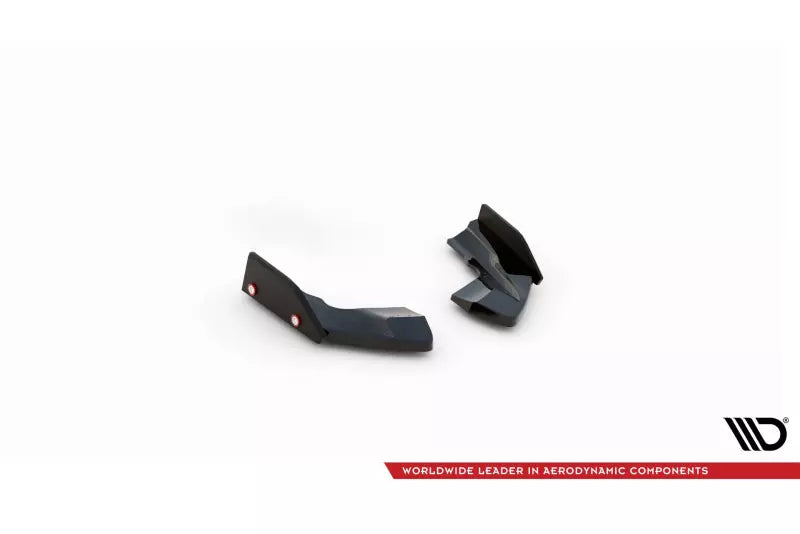 Maxton Design Diffusor Flaps V.2 mit Wings für VW Golf 8 R Hochglanz schwarz – Ansicht 4