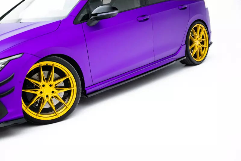 Maxton Design Seitenschweller (Paar) V.1 für VW Golf 8 R Hochglanz schwarz – Ansicht 1