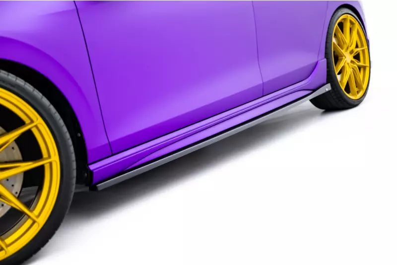 Maxton Design Seitenschweller (Paar) V.2 für VW Golf 8 R Hochglanz schwarz – Ansicht 1