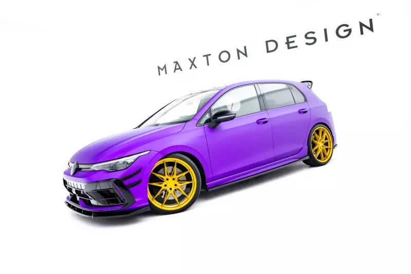 Maxton Design Seitenschweller (Paar) V.2 für VW Golf 8 R Hochglanz schwarz – Ansicht 2