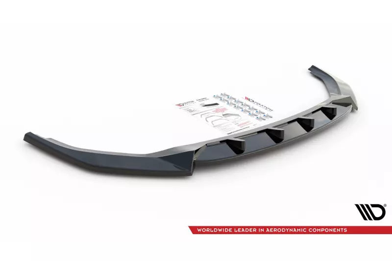 Maxton Design Frontlippe V.1 für VW T6 Facelift Hochglanz schwarz – Ansicht 3