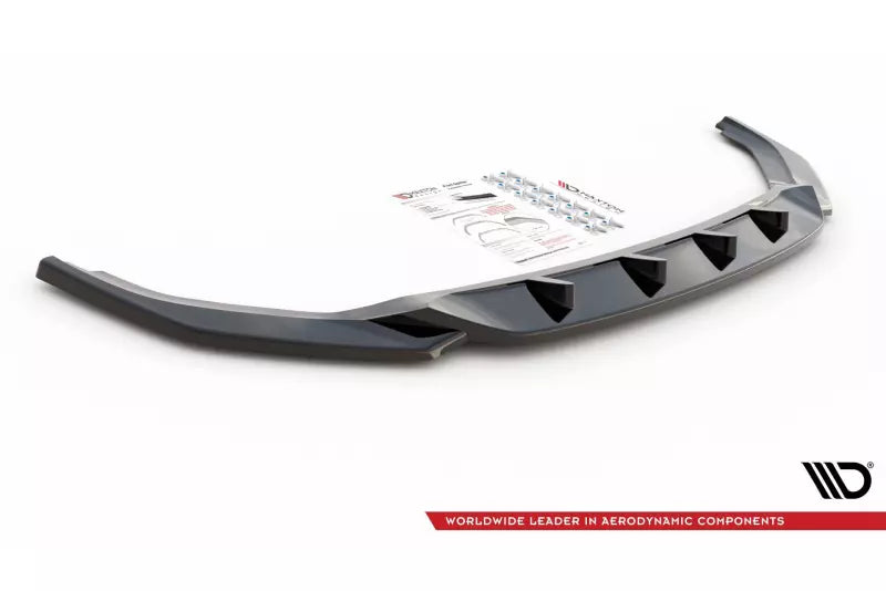 Maxton Design Frontlippe V.2 für VW T6 Facelift Hochglanz schwarz – Ansicht 3
