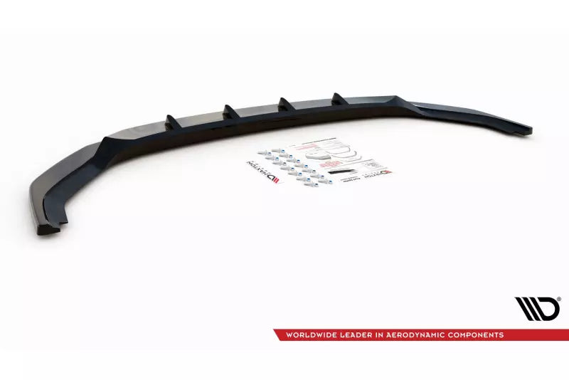Maxton Design Frontlippe V.2 für VW T6 Facelift Hochglanz schwarz – Ansicht 4