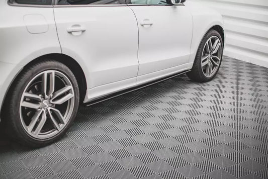 Maxton Design Seitenschweller (Paar) für Audi SQ5 8R Hochglanz schwarz – Ansicht 1