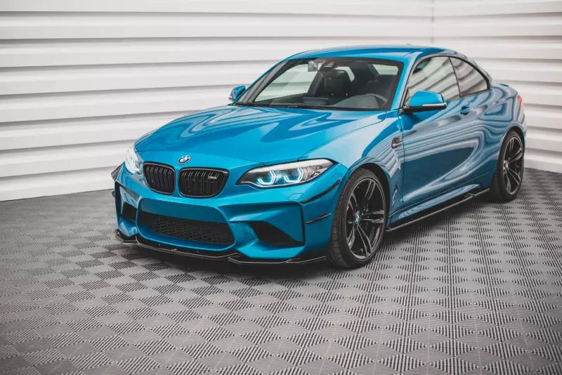 Maxton Design Frontlippe V.3 für BMW M2 F87 Hochglanz schwarz – Ansicht 1
