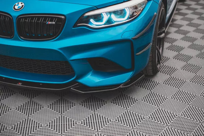 Maxton Design Frontlippe V.3 für BMW M2 F87 Hochglanz schwarz – Ansicht 2