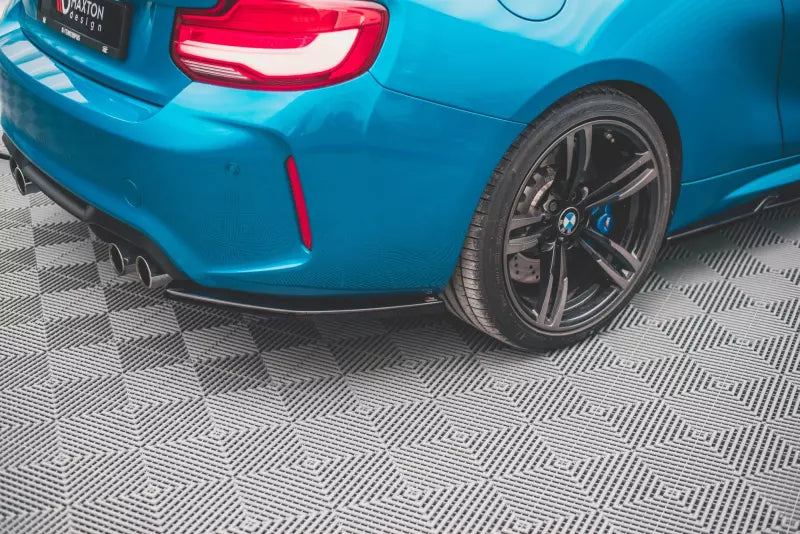 Maxton Design Diffusor Flaps V.2 für BMW M2 F87 Hochglanz schwarz – Ansicht 1