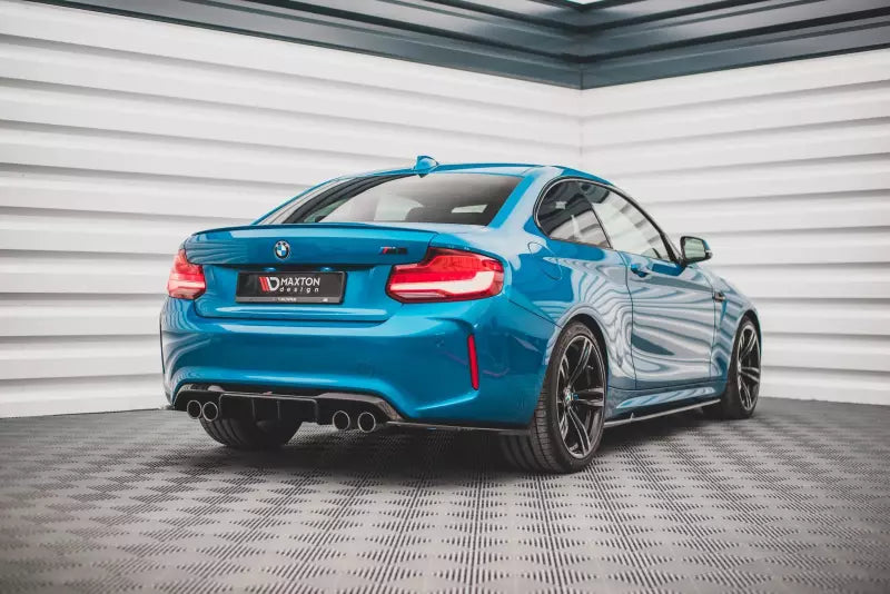 Maxton Design Diffusor Flaps V.3 für BMW M2 F87 Hochglanz schwarz – Ansicht 2