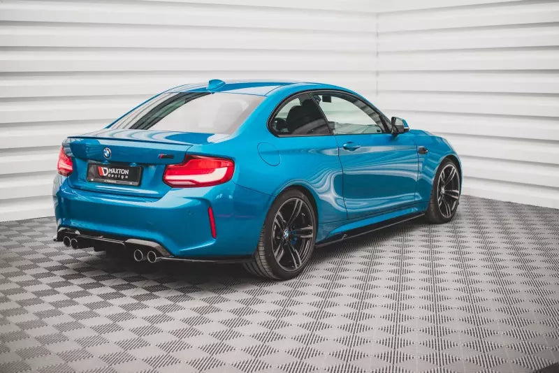 Maxton Design Seitenschweller (Paar) V.2 für BMW M2 F87 Hochglanz schwarz – Ansicht 2