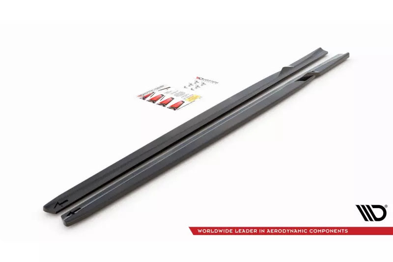 Maxton Design Seitenschweller (Paar) V.2 für BMW M2 F87 Hochglanz schwarz – Ansicht 4