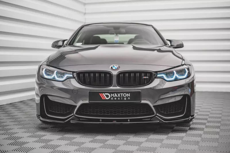 Maxton Design Frontlippe für BMW M4 F82 / F83 Hochglanz schwarz – Ansicht 2