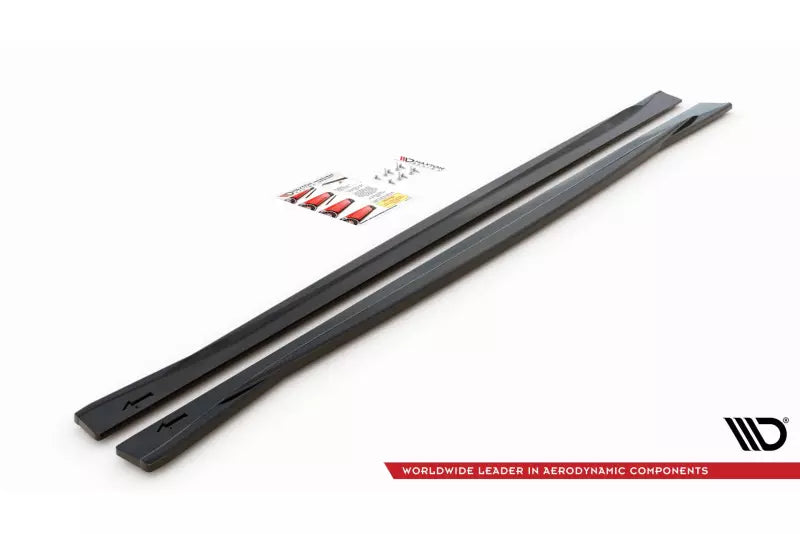 Maxton Design Seitenschweller (Paar) V.2 für BMW M4 F82 / F83 Hochglanz schwarz – Ansicht 4
