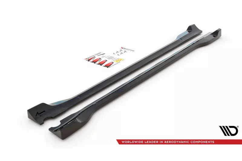 Maxton Design Seitenschweller (Paar) für Ford Escape Mk3 Hochglanz schwarz – Ansicht 3
