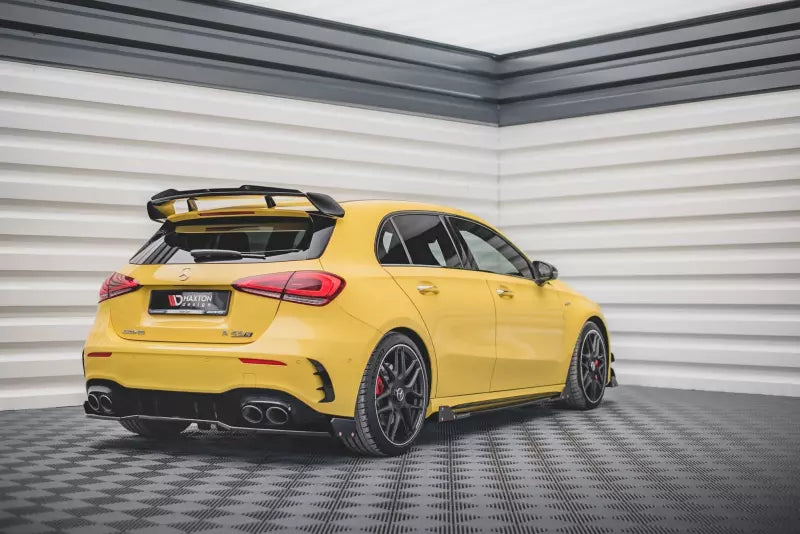 Maxton Design Heckdiffusor V.2 mit Flaps für Mercedes A45 AMG S mit Aero Paket W177 Hochglanz schwarz – Ansicht 1