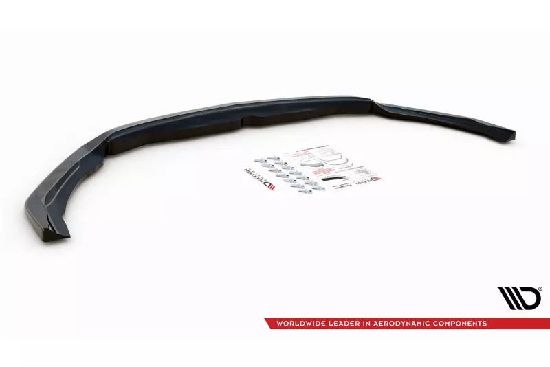 Maxton Design Frontlippe V.1 für Mercedes CLA 45 AMG Aero C118 Hochglanz schwarz – Ansicht 4