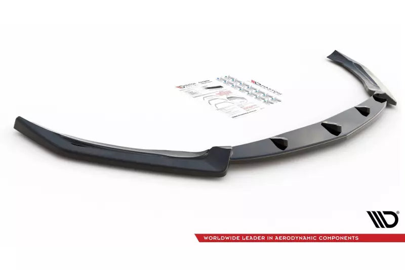 Maxton Design Frontlippe V.2 für Mercedes CLA 45 AMG Aero C118 Hochglanz schwarz – Ansicht 3
