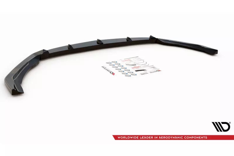 Maxton Design Frontlippe V.2 für Mercedes CLA 45 AMG Aero C118 Hochglanz schwarz – Ansicht 4