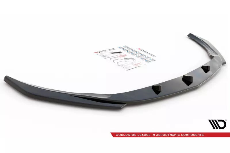 Maxton Design Frontlippe V.3 für Mercedes CLA 45 AMG Aero C118 Hochglanz schwarz – Ansicht 3