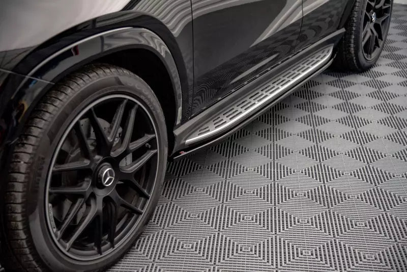 Maxton Design Seitenschweller (Paar) für Mercedes GLE AMG Coupe C167 Hochglanz schwarz – Ansicht 1