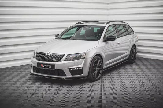 Maxton Design Frontlippe V.3 für Skoda Octavia RS 3 III 5E Hochglanz schwarz – Ansicht 1