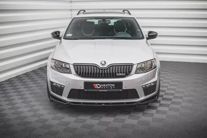 Maxton Design Frontlippe V.4 für Skoda Octavia RS 3 III 5E Hochglanz schwarz – Ansicht 2