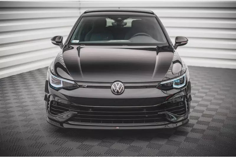 Maxton Design Frontlippe V.5 für VW Golf 8 R Hochglanz schwarz – Ansicht 2