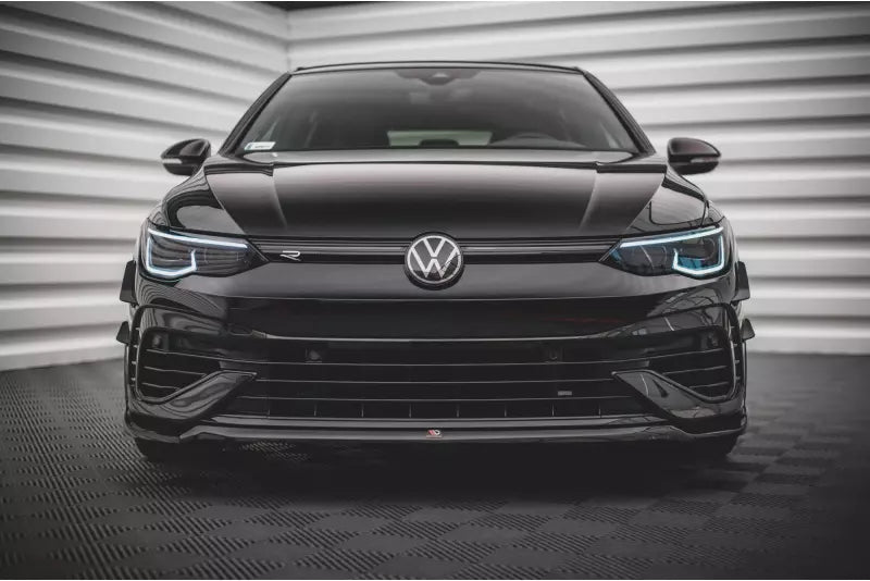 Maxton Design Frontlippe V.6 für VW Golf 8 R Hochglanz schwarz – Ansicht 2
