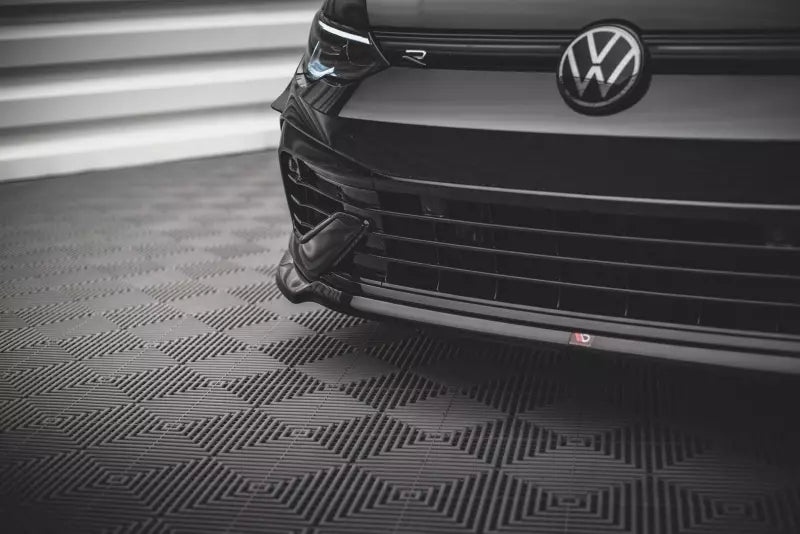 Maxton Design Frontlippe V.6 für VW Golf 8 R Hochglanz schwarz – Ansicht 3