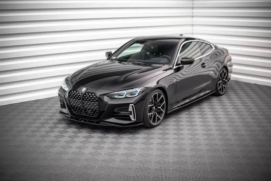 Maxton Design Frontlippe V.1 für BMW 4er M-Paket / M440i G22 / G23 Hochglanz schwarz – Ansicht 1