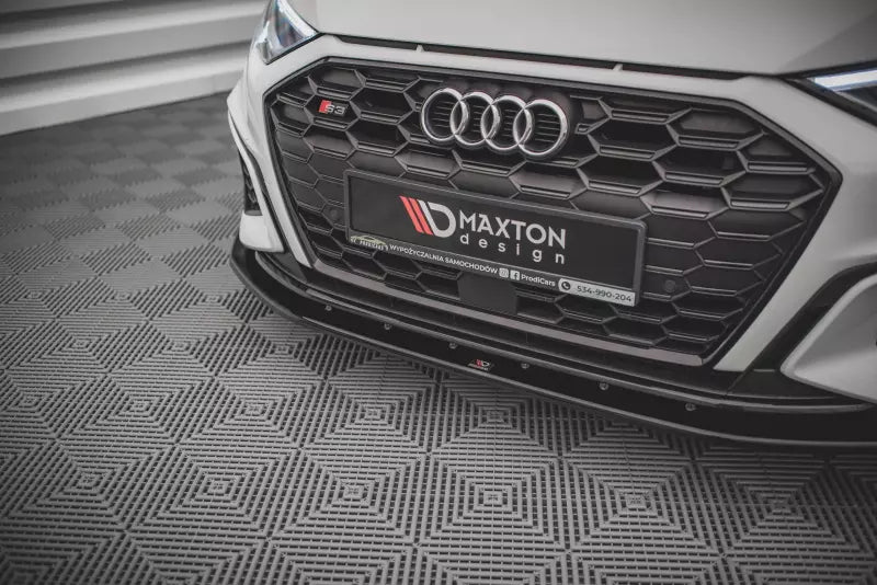 Maxton Design Frontlippe V.1 für Audi S3 / A3 S-Line 8Y Hochglanz schwarz – Ansicht 3