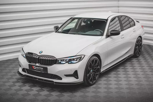 Maxton Design Frontlippe V.1 für BMW 3er G20 / G21 (2018-2022) Hochglanz schwarz – Ansicht 1
