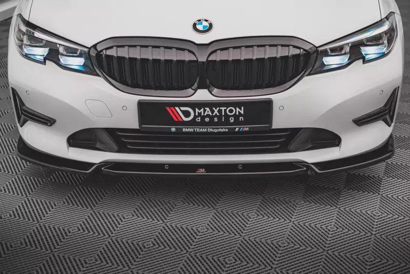 Maxton Design Frontlippe V.1 für BMW 3er G20 / G21 (2018-2022) Hochglanz schwarz – Ansicht 2